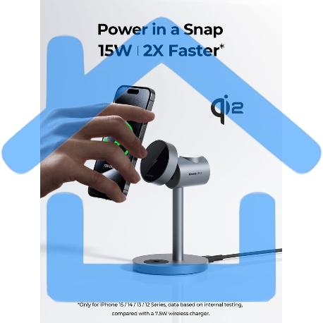 Беспроводное зарядное устройство Aukey LC-MC311 3in1 Qi2-3