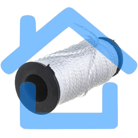 Шнур крученый полипропиленовый Сибртех 93962 2 мм, L 50 м, 38 кгс, на катушке, Россия, белый-1