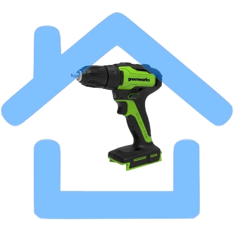 Дрель-шуруповерт GREENWORKS GD24DD35, Аккумуляторная, без АКБ и ЗУ-5