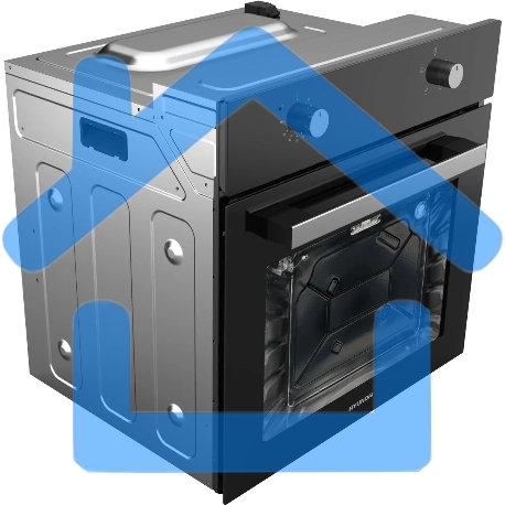 Духовой шкаф электрический Hyundai HEO 62312 BG черный-3