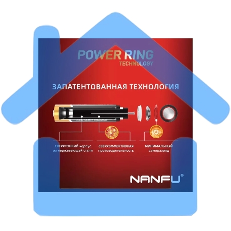 Батарейка Nanfu AA (4шт.) (LR6 4B)-2