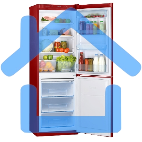 Холодильник Pozis RK-139 A рубиновый двухкамерный 188/97 л морозилка снизу-1