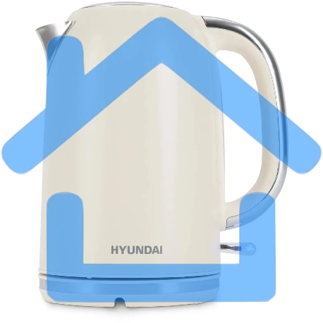 Чайник электрический Hyundai HYK-S9900 1.7л. 2200Вт молочный/серебристый корпус: металл-10
