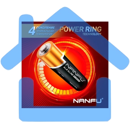 Батарейка Nanfu AA (4шт.) (LR6 4B)-4