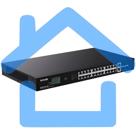 Коммутатор Tenda TEG1128P-24-410W 24PORT-1