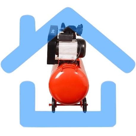 Компрессор поршневой Ресанта КП-100/400Р масляный 400л/мин 100л 2500Вт красный/черный-4