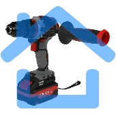 Дрель-шуруповерт P.I.T. PSB20H-13D/3, Аккумуляторная, 20В, Ударная, Кейс