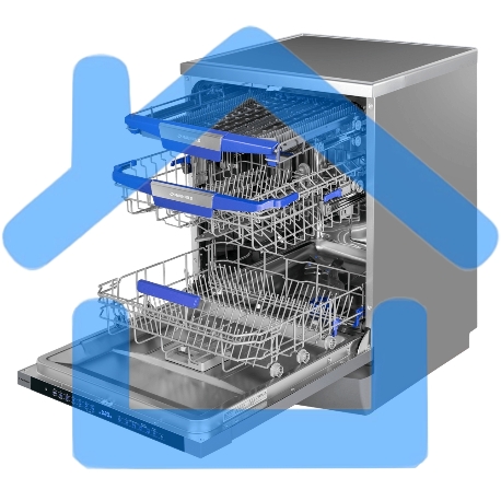 Посудомоечная машина Maunfeld MWF60331S Inverter, нержавеющая сталь, 59.8 см, 14 компл., 42 дБ, класс A+++-17