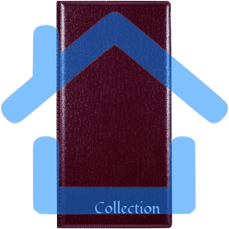 Папка с 20 прозрачными вкладками Silwerhof Кляссер ПВХ 0.25мм, бордовый