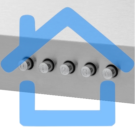 Вытяжка подвесная Krona Briana 600 Inox PB нержавеющая сталь, 59.5 см, 460 куб. м/ч, 42 дБ-4