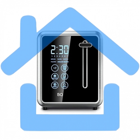 Тостер BQ T4002, 850 Вт, 7 степеней поджаривания, стальной/черный-8