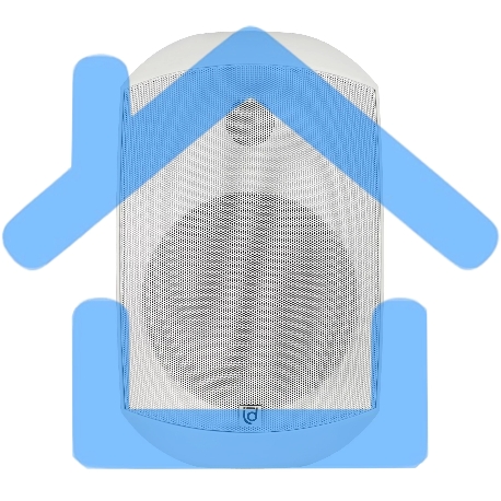 Акустическая система Intrend [ITSPK-MSK6-W] двухполосная, корпусная: 6