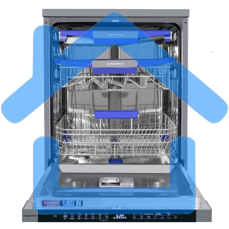 Посудомоечная машина Maunfeld MWF60331S Inverter, нержавеющая сталь, 59.8 см, 14 компл., 42 дБ, класс A+++-19