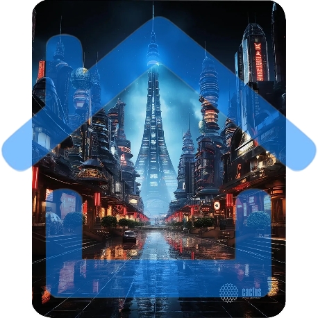 Коврик для мыши Cactus City 300x250x3мм (CS-MPC-D05M)