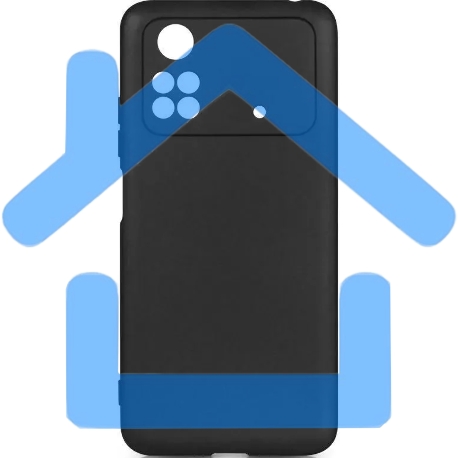 Чехол (клип-кейс) DF poCase-03 для Xiaomi Poco M4 Pro черный