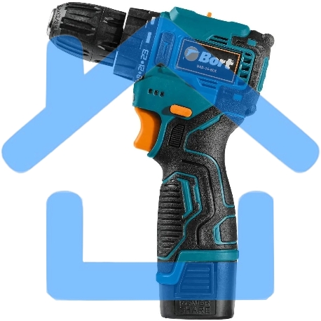 Дрель-шуруповерт Bort BAB-16-BLK, Аккумуляторная, 16,8В, 2 АКБ