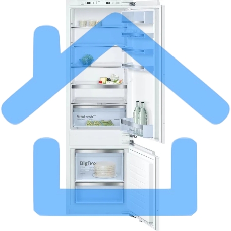 Холодильник Bosch KIS87AF30U белый (двухкамерный), встраиваемый