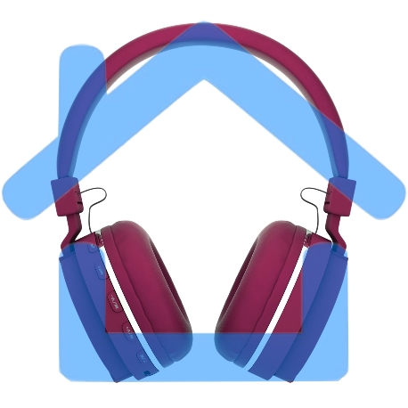 Наушники беспроводные накладные MORE CHOICE (4610196401053) HW15 Cherry-1