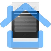 Плита электрическая Maunfeld MEC55CW07 белый, конфорок 4 шт, духовка 60 л, 50 см x 85 см x 60 см