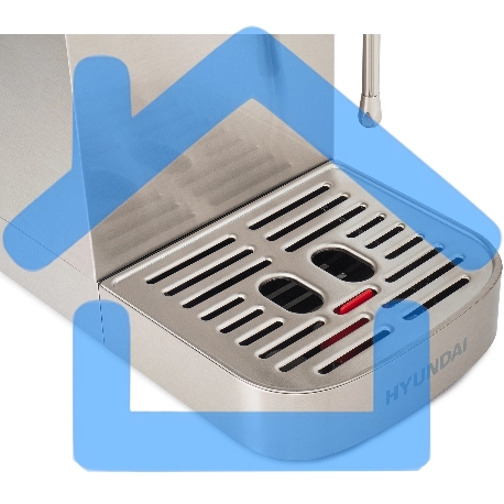 Кофеварка рожковая Hyundai HEM-9990 серебристый, исп. кофе - молотый, 1.3 л, 1350 Вт, 20 Бар-4