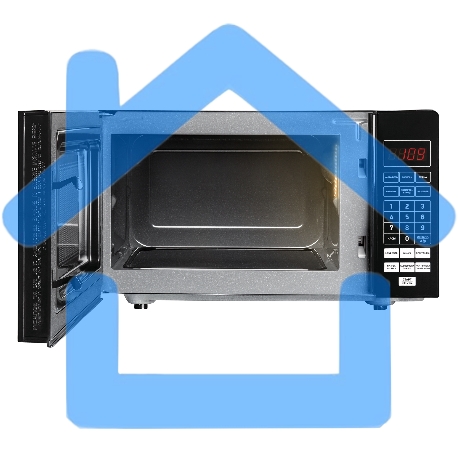 Микроволновая печь BBK 20MWS-779S/B черный, 20 л, 700 Вт, переключатели - сенсор-1