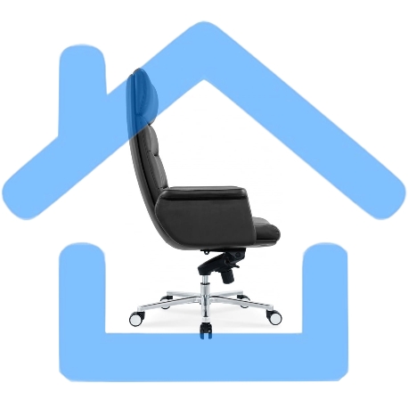 Кресло руководителя Cactus CS-LBK-AMSTERDAM кожа, крестов. алюминий-11