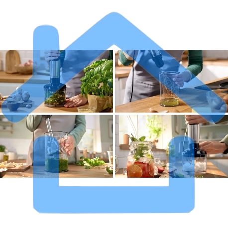 Блендер погружной Bosch MSM6M622 1000Вт черный-2