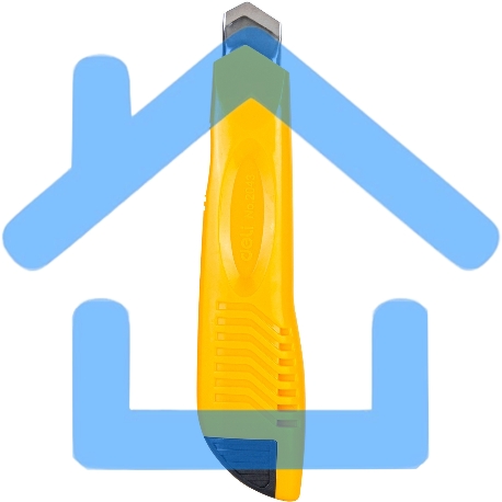 Нож канцелярский Deli E2043, ширина лезвия 18 мм, фиксатор усиленный сталь ассорти, блистер-1