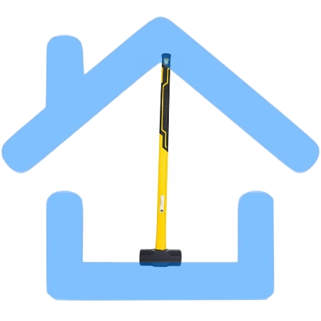 Кувалда Deli DL6913 4500гр Рукоятка из высокопрочного стекловолокна-1