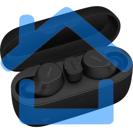 Наушники с микрофоном Jabra Evolve 2 Buds черный внутриканальные BT в ушной раковине