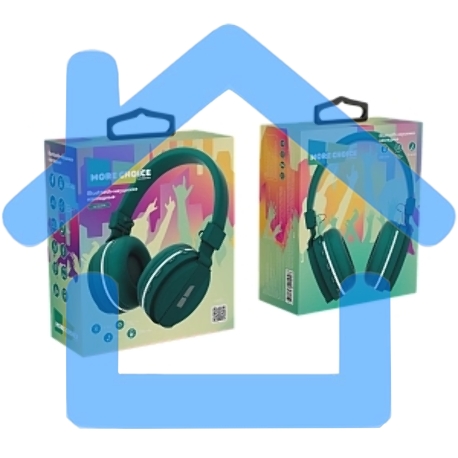Наушники беспроводные накладные MORE CHOICE (4610196401046) HW15 Green-1