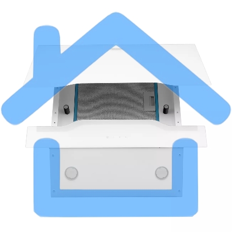 Вытяжка наклонная DeLonghi Linea 608 BB белый, 60 см, 850 куб. м/ч, 63 дБ-10