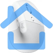 Мышь беспроводная Logitech Lift белый/серый, 4000 dpi, радиоканал, USB, кнопки - 6