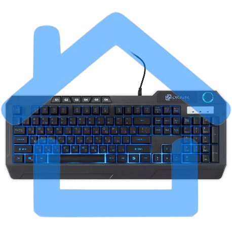 Клавиатура Oklick 715G (1680657) проводная, USB, черный-7