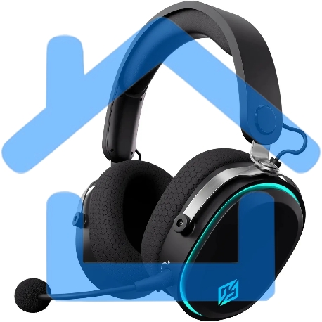 Наушники с микрофоном GMNG GG-HS405W черный мониторные BT/Radio/3.5mm оголовье-3