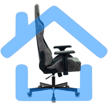 Кресло игровое Бюрократ VIKING 7 KNIGHT B FABRIC черный текстиль/эко.кожа крестовина металл/пластик-33