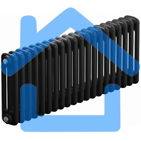 Радиатор трубчатый RIFAR TUBOG 3037 Антрацит 20 секц. бок.