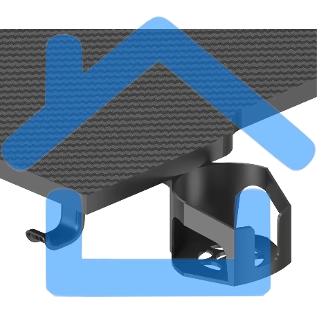 Стол для компьютера Cactus CS-EDXL-GBK столешница МДФ, черный карбон каркас черный 140x60см-13