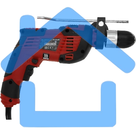 Дрель ударная Einhell TH-ID 720/1 Kit 720Вт патрон:быстрозажимной реверс (кейс в комплекте) (4259715)-9