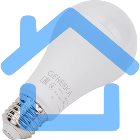 Лампа cветодиодная LED A65 IEK LL-A65-25-230-30-E27-G груша 25Вт 230В 3000К E27 GENERICA-2