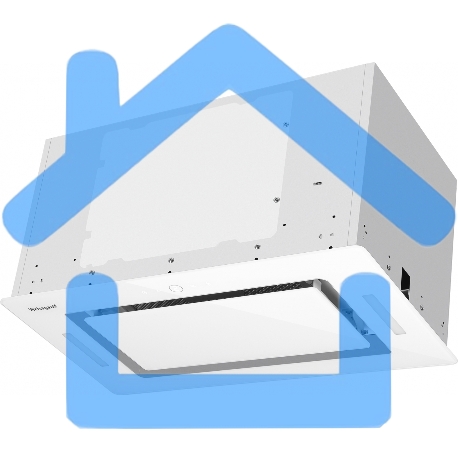 Вытяжка встраиваемая Weissgauff Aura 850 WH белый, 52 см, 850 куб. м/ч, 49 дБ