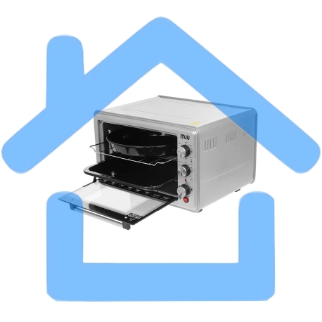 Мини печь MIU MO-40002KS (серая)-4