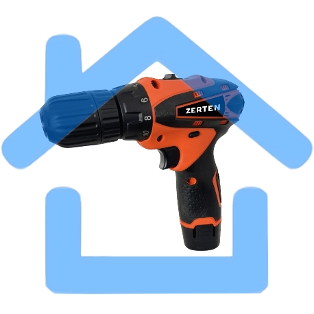 Дрель-шуруповерт Zerten AV-12 222, Аккумуляторная, 12В