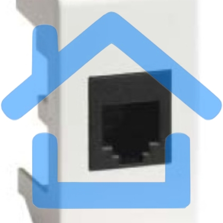 Розетка компьютерная DKC Viva 45048 RJ-45 кат.5Е, экранированная, 8P8C, Hyperline, Dual IDC, белая, 1 модуль