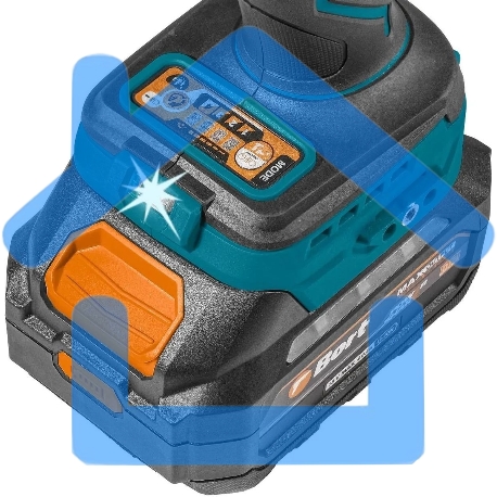 Гайковерт аккумуляторный Bort BSR-21U (2х4АЧ+ЗУ) 93418477 800 Нм, 0-2700 об/мин, акб Li-Ion, аккумуляторная система Makita 18V LXT 18 В, вес 1.4 кг-6