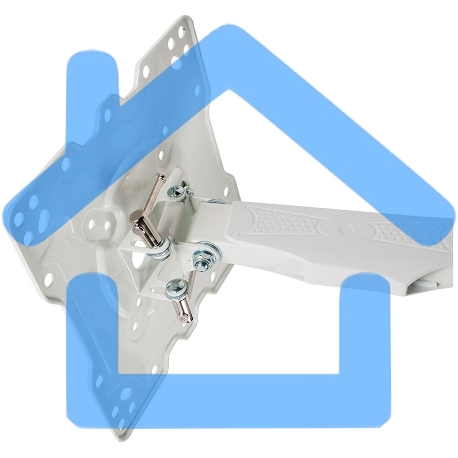 Кронштейн Kromax ATLANTIS-40 белый, Наклонно-поворотный, 22