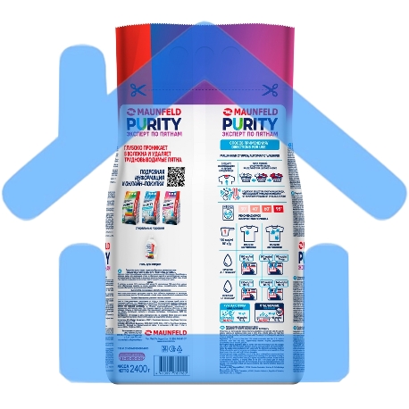 Стиральный порошок Maunfeld Purity Эксперт по пятнам Automat 2400г MWP2400BM-1