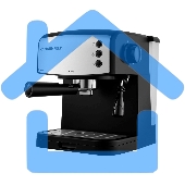 Кофеварка рожковая Maunfeld MF-734BK черный, исп. кофе - молотый/чалды, 1.5 л, 850 Вт, 15 Бар