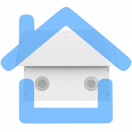 Вытяжка каминная Elikor Wave WH 50 белый, 50 см, 750 куб. м/ч, 56 дБ-7