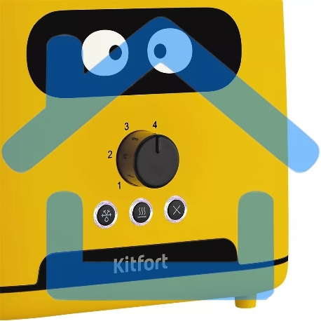 Тостер Kitfort КТ-4093-1 870Вт желтый-1